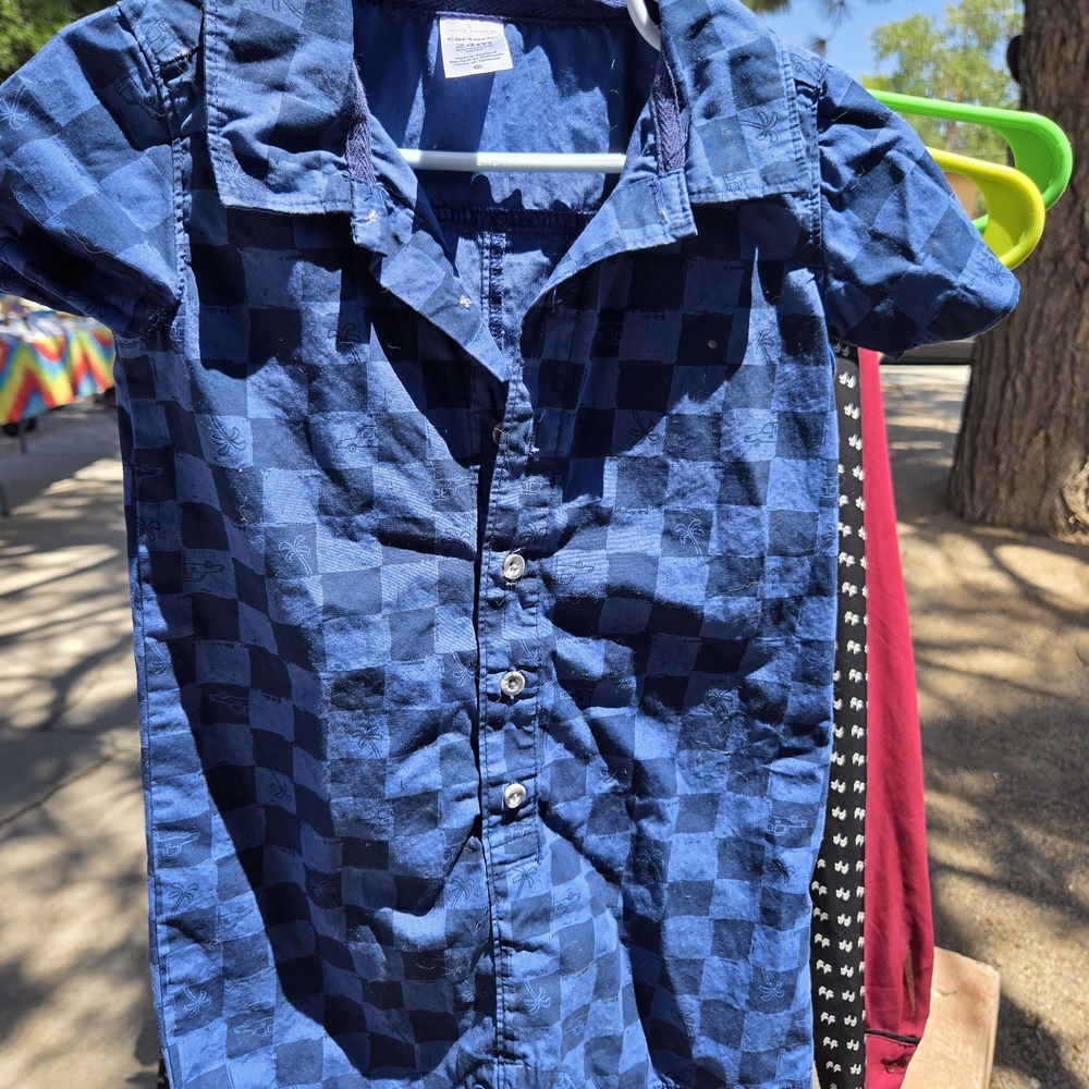 Carter's Navy Button-Up Shirt